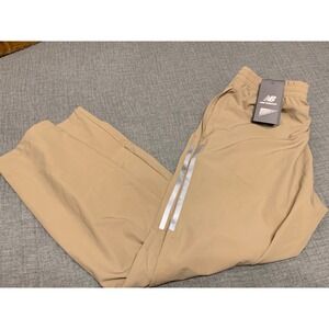 NWT New Balance Women's All Motion Tan Jogger Pants Size M Reflective Accents